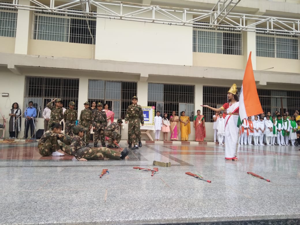 A special assembly conducted today in Pragati Vidhya Peeth on the occasion of 